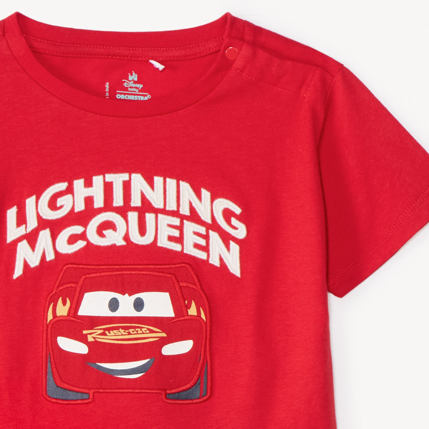 Conjunto de 2 piezas camiseta + shorts Flash McQueen Disney-Pixar para bebé niño. 