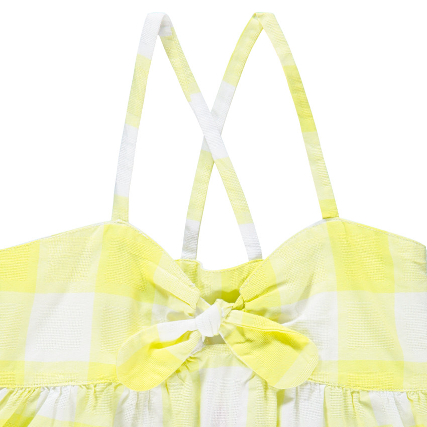 Túnica de tirantes finos a cuadros 