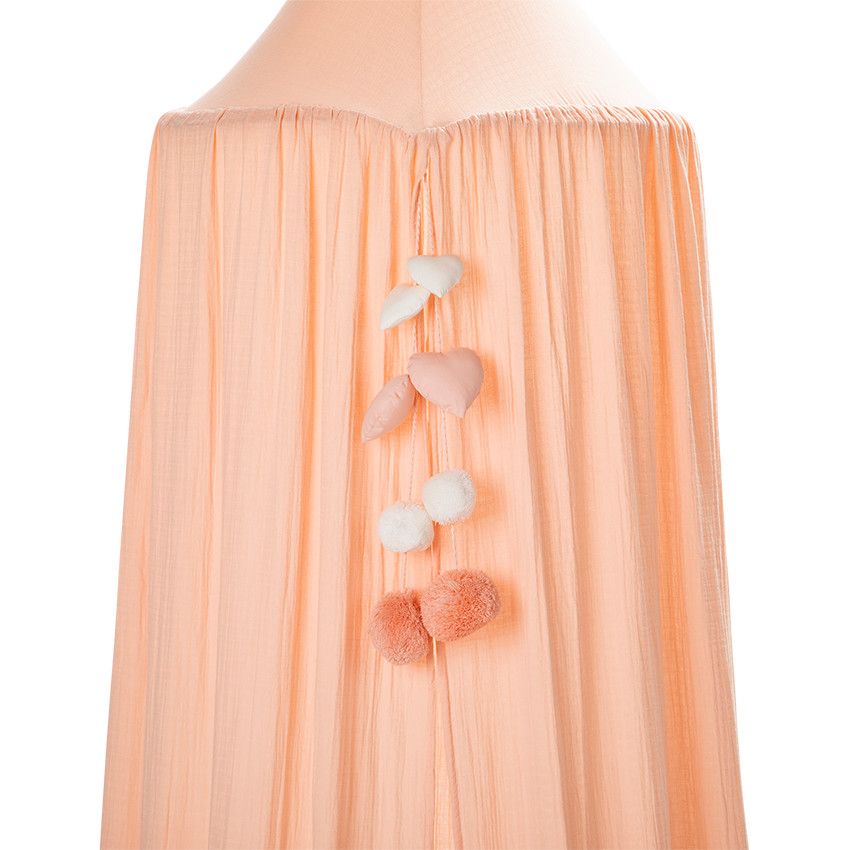Dosel de gasa de algodón - Rosa 