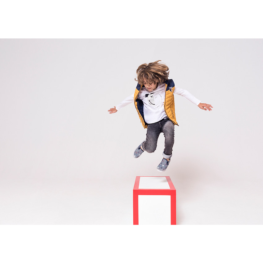 Júnior - Anorak sin mangas con efecto acolchado. 