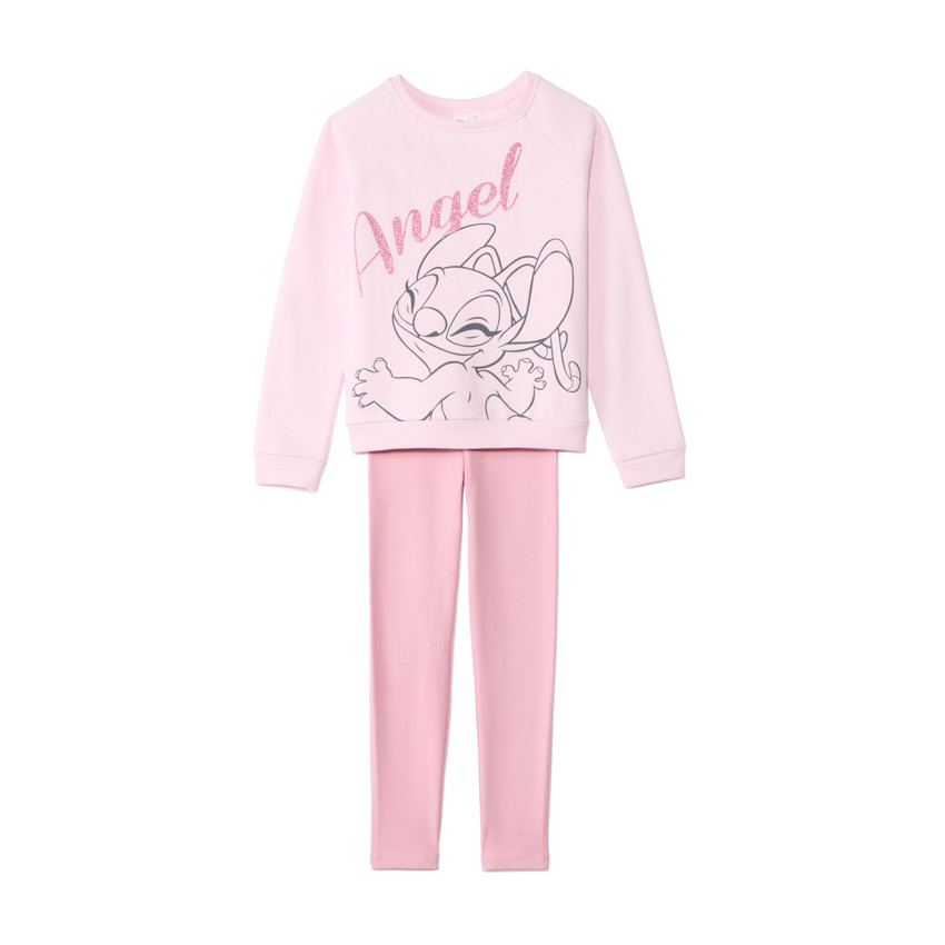 Conjunto de sudadera Angel de Disney + pantalones largos para niña 