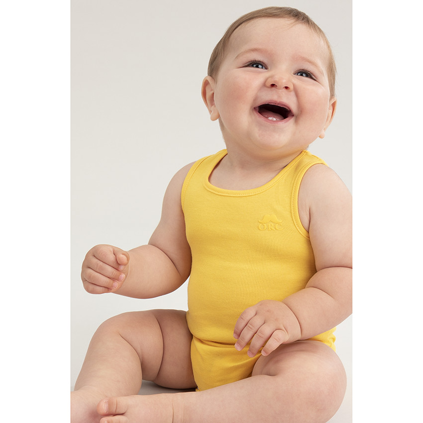 Pack de 3 bodies sin mangas de algodón para bebé niño con logo estampado.  Additional Pack de 3 bodies sin mangas de algodón para bebé niño con logo estampado.