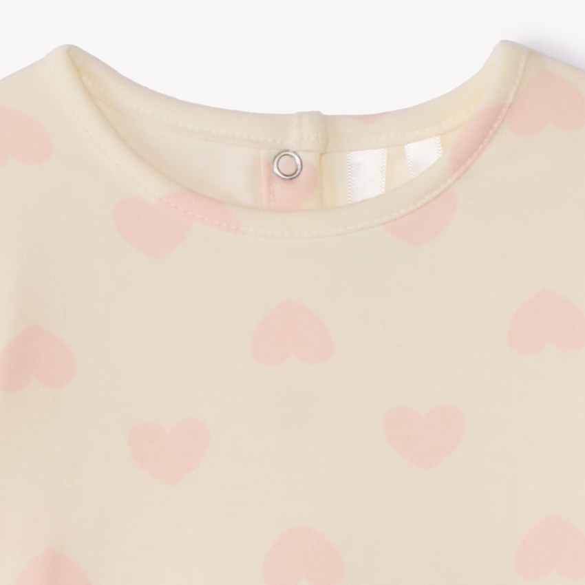 Conjunto de 2 piezas con pichi bordado para niña 