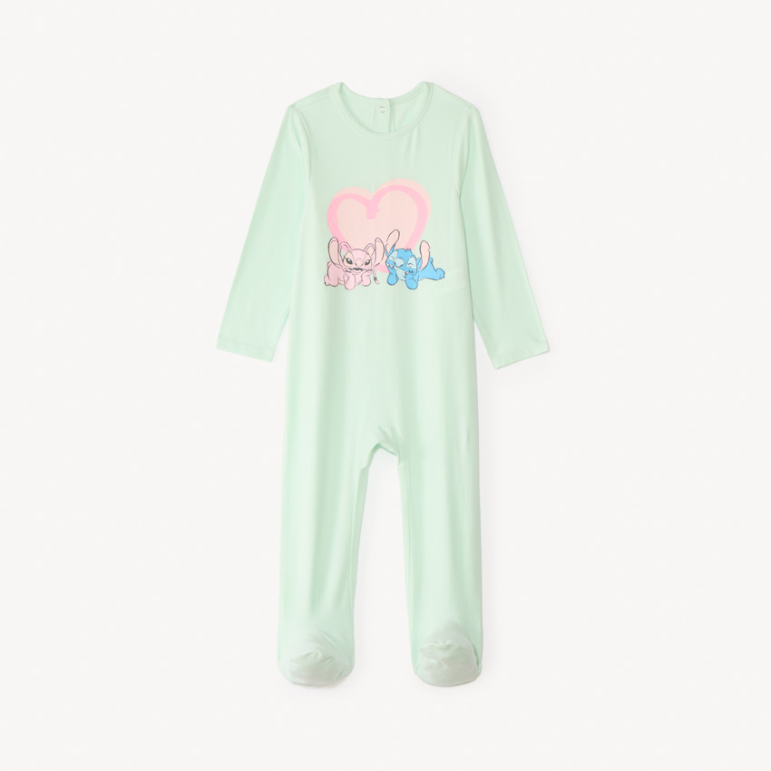 Conjunto de 2 pijamas de jersey Stitch & Angel Disney para niña. 