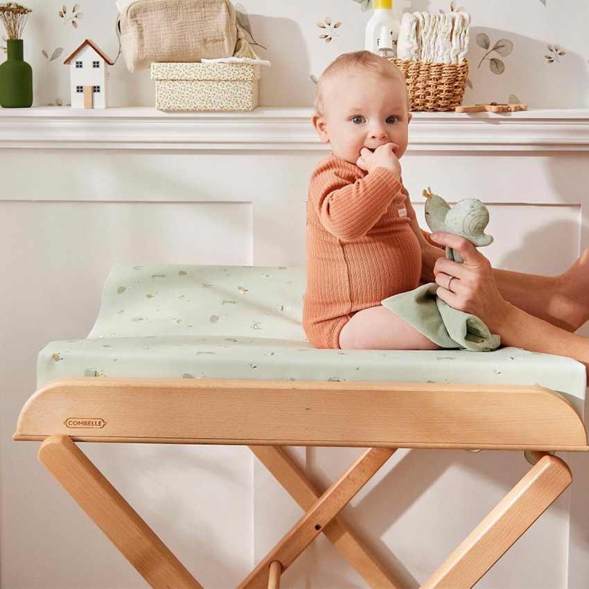 Mesa cambiador plegable Jade – Barniz natural 