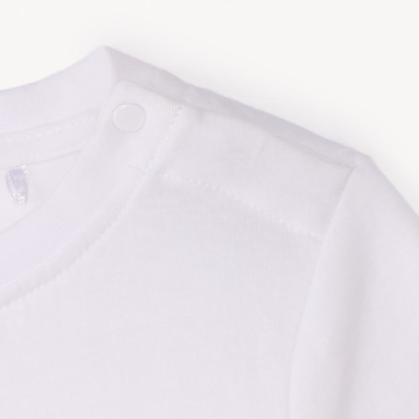 Camiseta de manga corta lisa con estampado original para bebé niño 