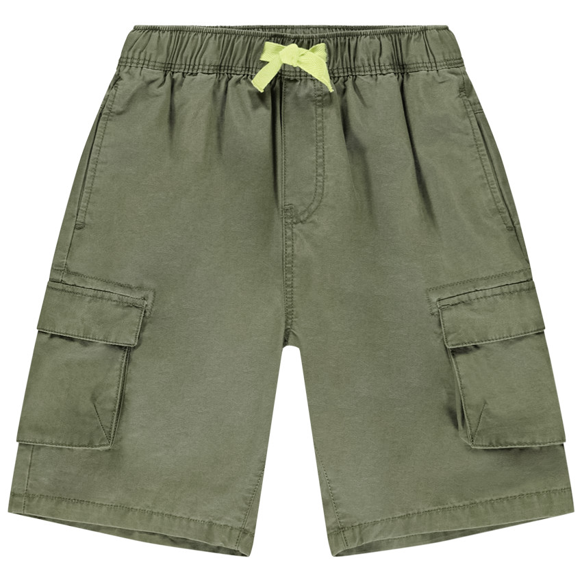 Bermuda estilo cargo con bolsillos para niño 