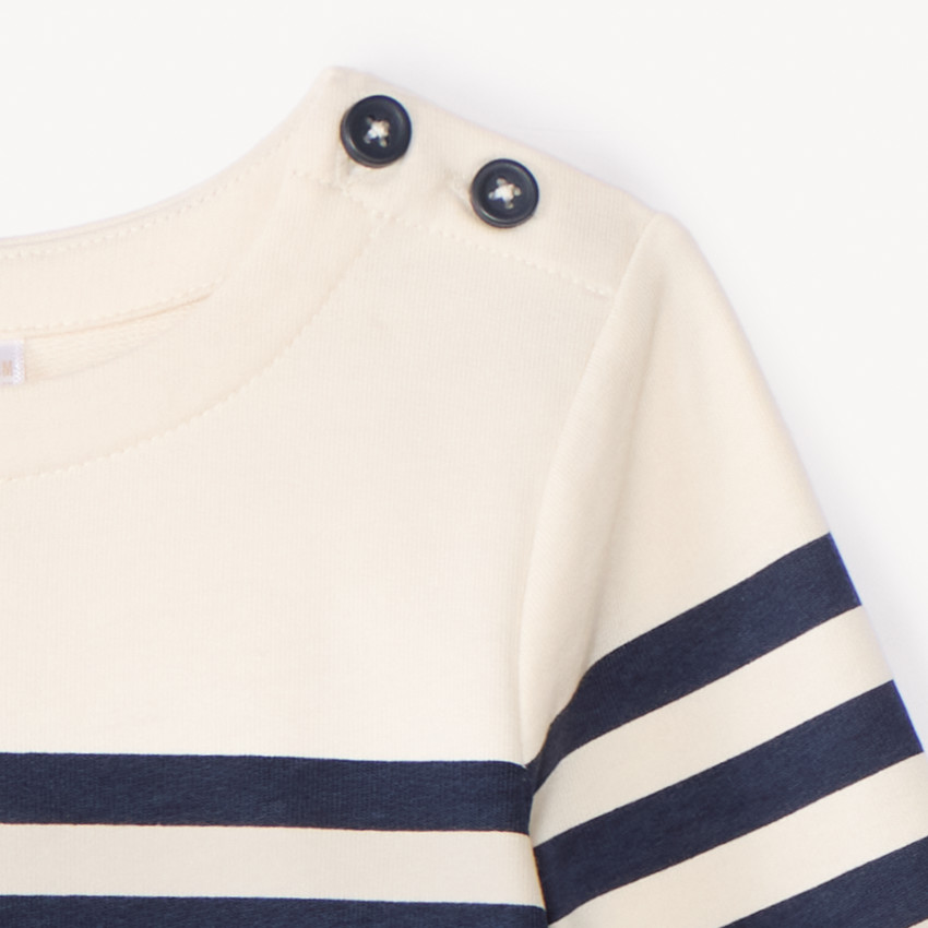 Marinera de manga larga de felpa para bebé niño 