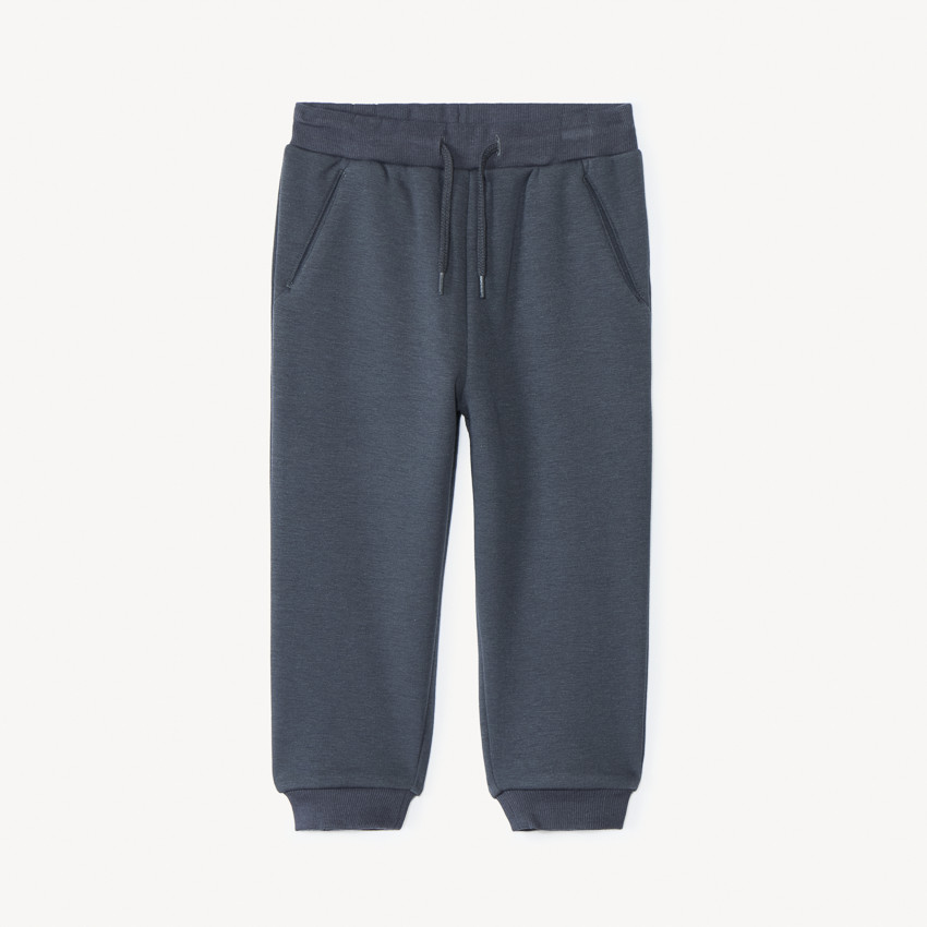 Pantalón de chándal en sherpa liso para bebé niño 