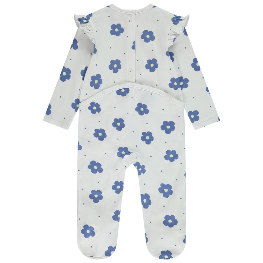 Lote de 3 peleles florales para bebé niña con diferentes aperturas según la edad 