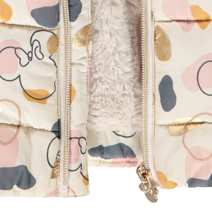 Chaqueta en microfibra acolchada con capucha de Minnie Mouse de Disney para bebé niña 