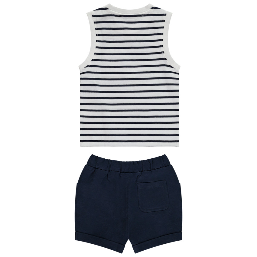 Conjunto de 2 piezas con motivo de cangrejo para bebé niño 