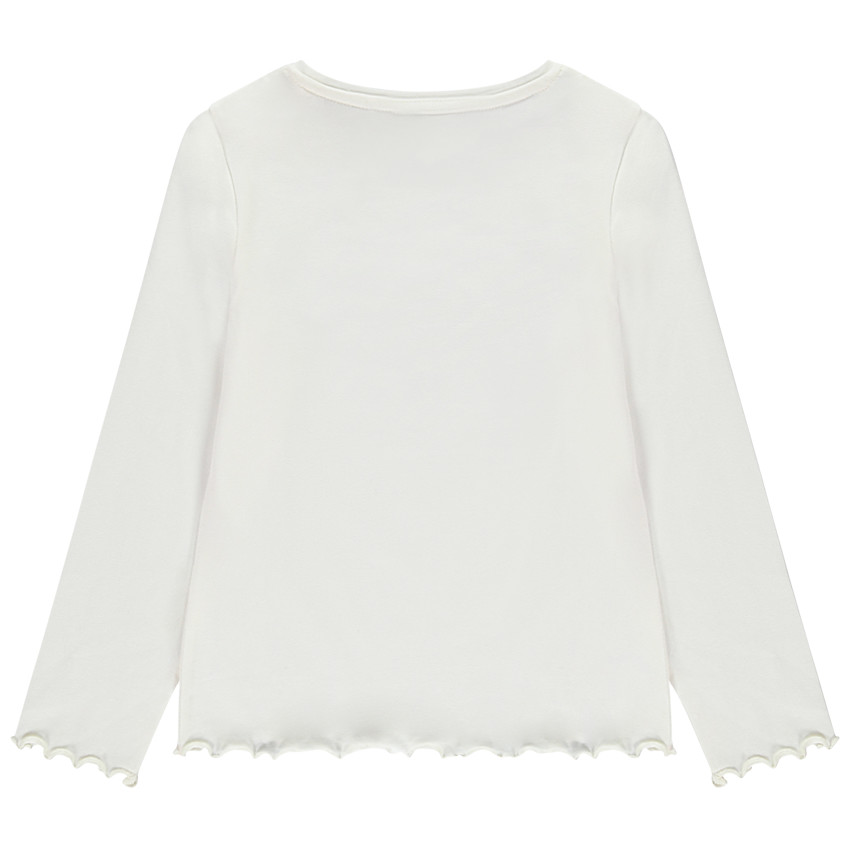 Camiseta de manga larga con lentejuelas mágicas degradadas para niña 