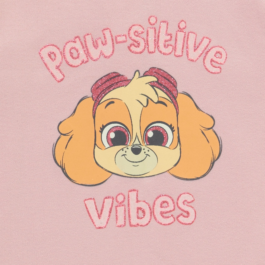 Pelele de 2 piezas de Stella Patrulla Canina para bebé niña con diferentes aberturas según la edad 