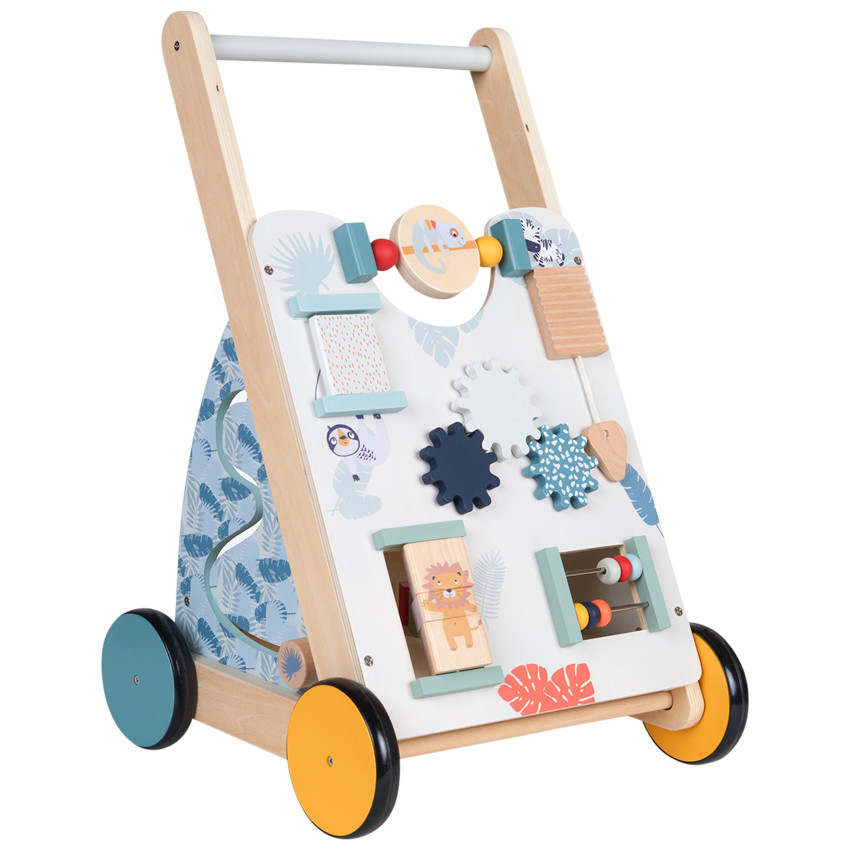 Carrito de actividades y andador de madera Happy Wild  Additional Carrito de actividades y andador de madera Happy Wild