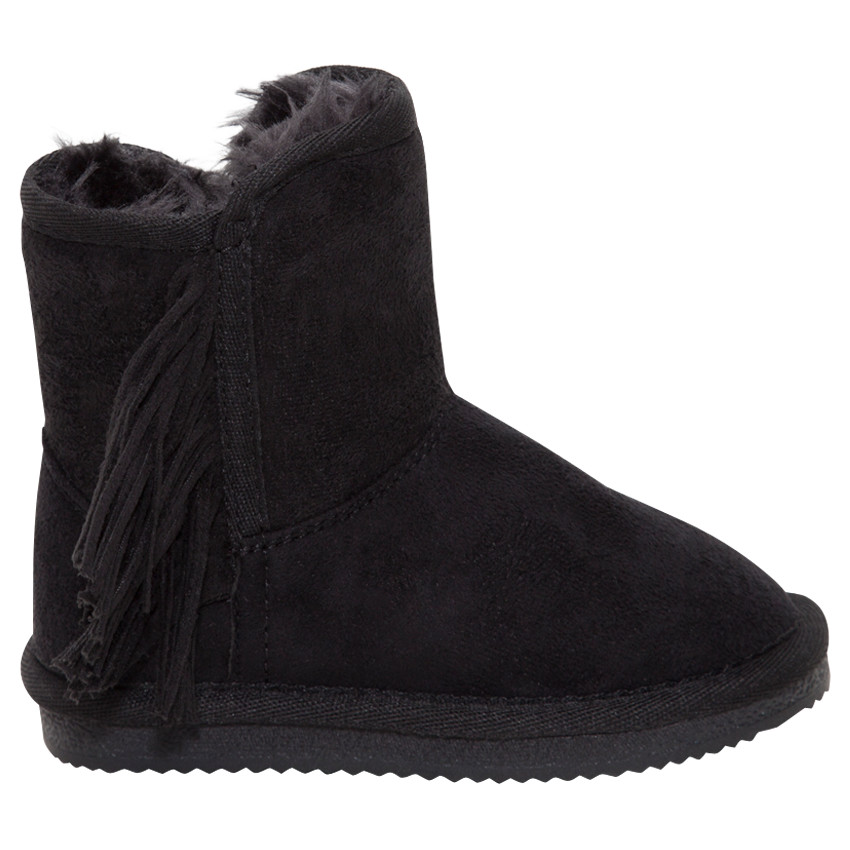 Botines de pelo con flecos de gamuza de la 28 a la 38 