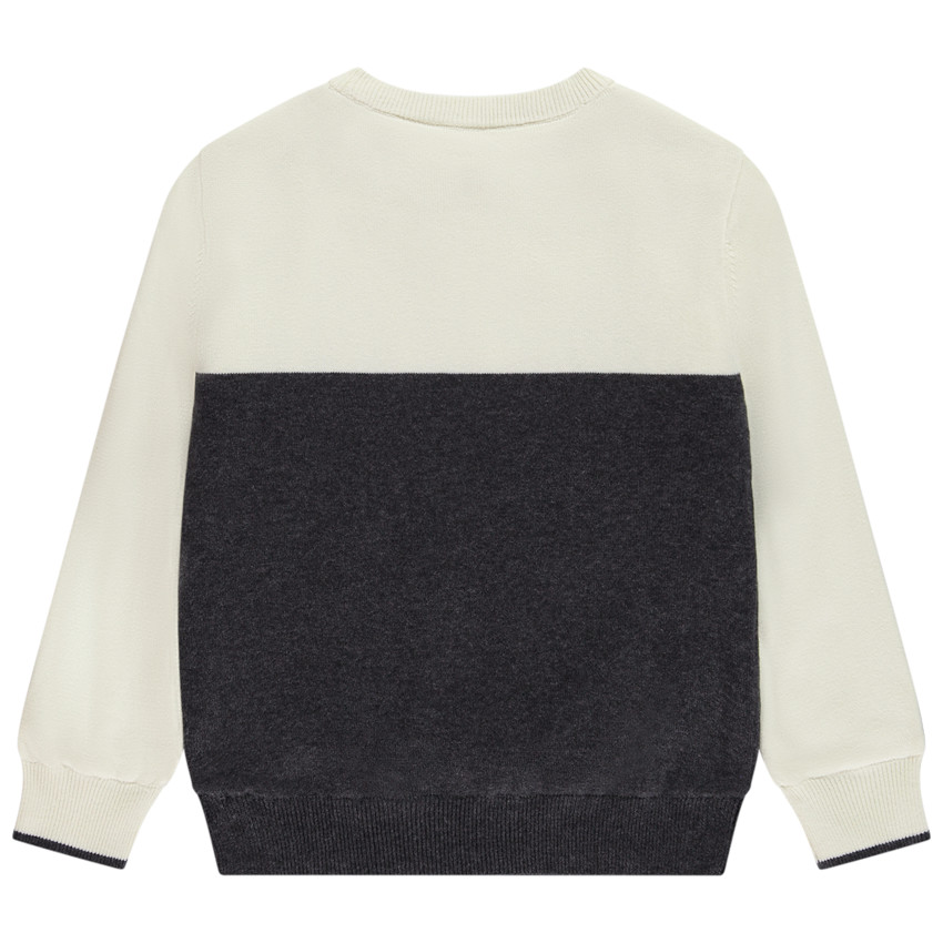 Jersey de punto forrado de terciopelo con motivo de reno de Navidad para niño 