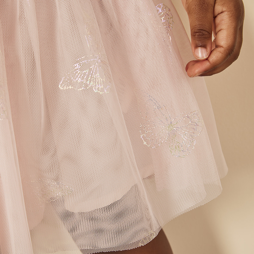 Conjunto de 2 piezas vestido de manga larga + diadema para bebé niña 