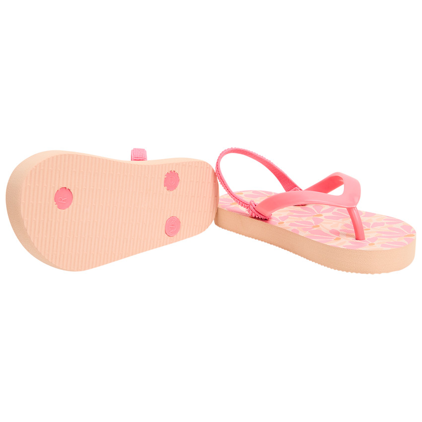 Tongs impresas de pétalos para niña con tira según la talla 