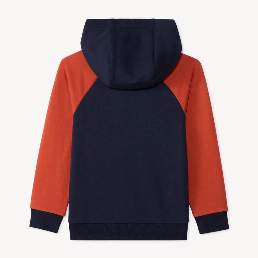 Chaleco con capucha y zip contrastado niño 