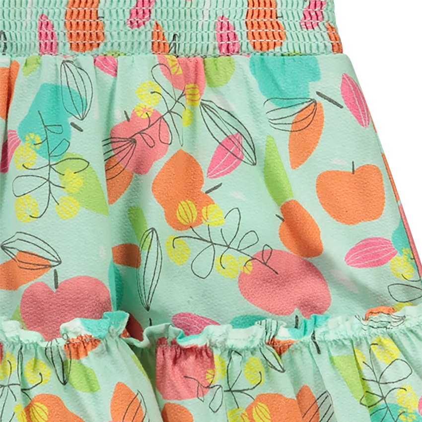 Jupe courte en voile de coton imprimé fruits pour fille  Additional Jupe courte en voile de coton imprimé fruits pour fille