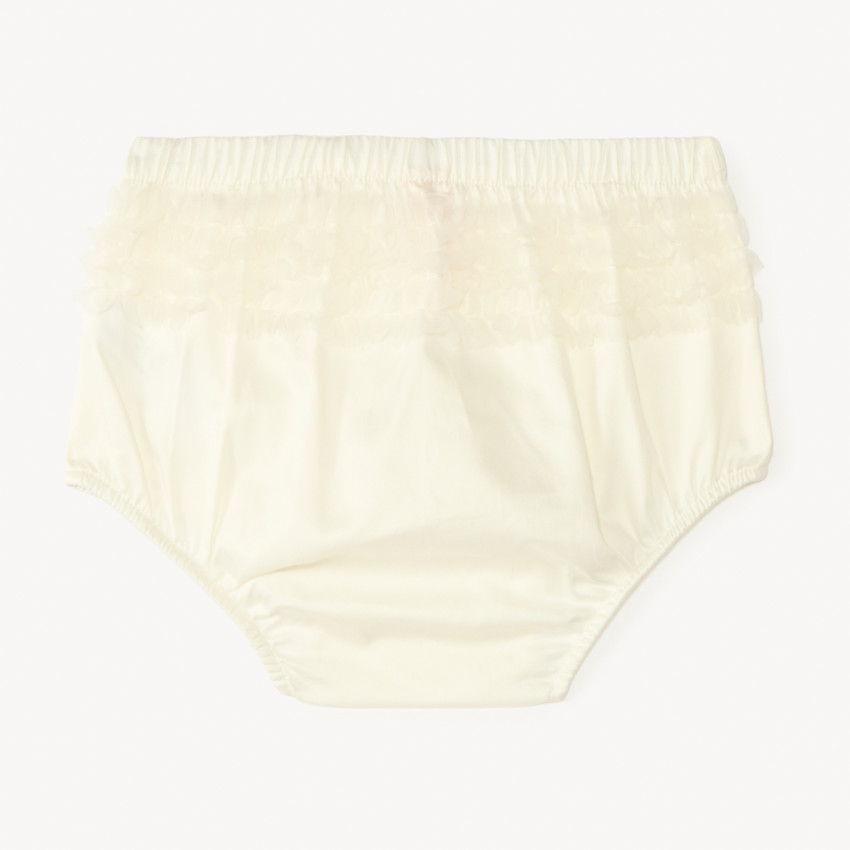Pantalón corto con volantes para niña bebé 