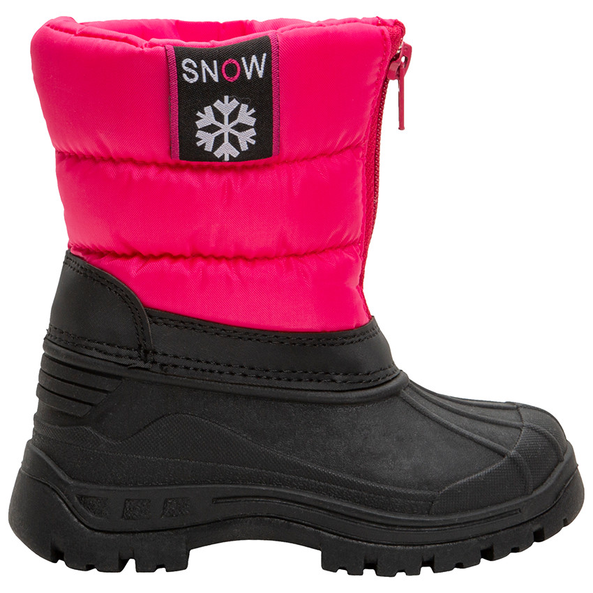 Botas de nieve con cuello acolchado y suela de goma del 28 al 35 