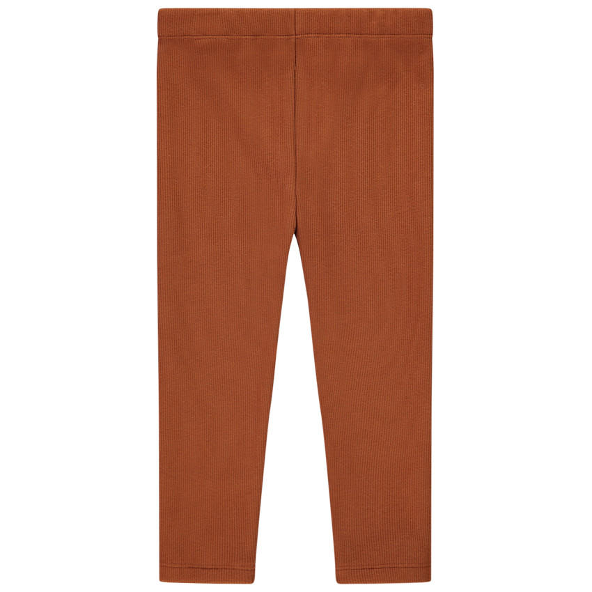 Calzoncillo acanalado liso forrado con polar para bebé niña 