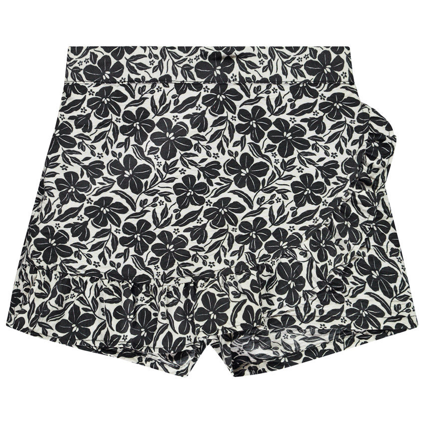 Falda-pantalón estampada de flores para niña 