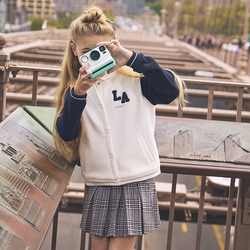 Falda plisada milano a cuadros para niña 