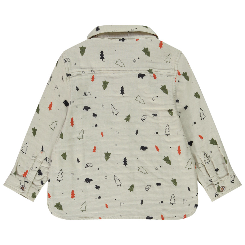 Chemise manches longues imprimé forêt pour bébé garçon 
