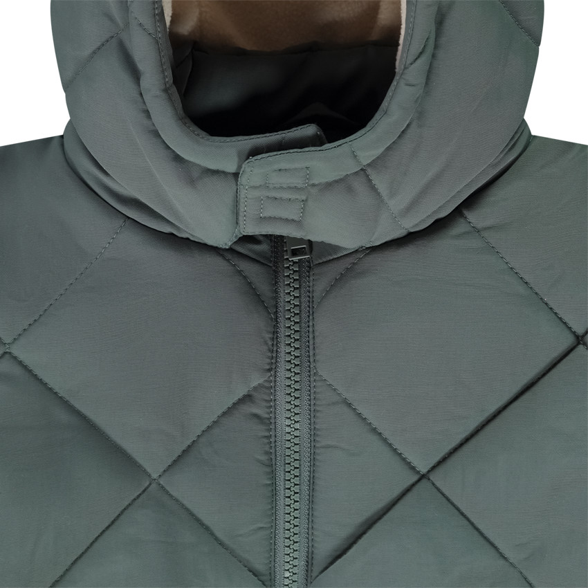 Chaqueta de nylon lisa con forro de micropolar para niño 