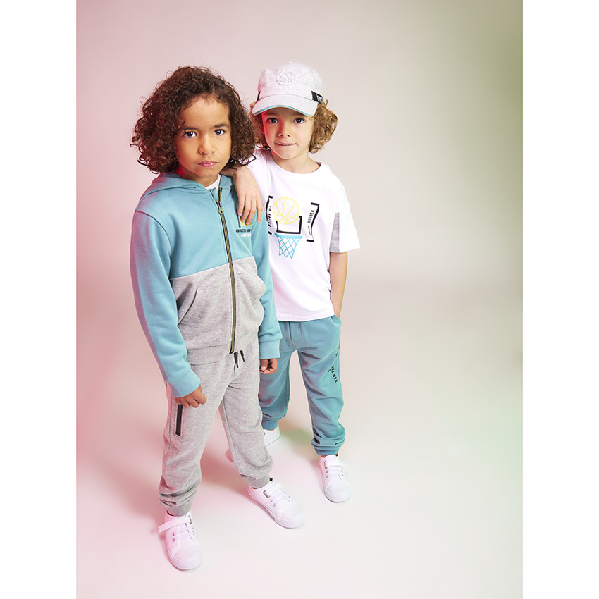 Casquette baseball motif ballon de basket en relief pour garçon 