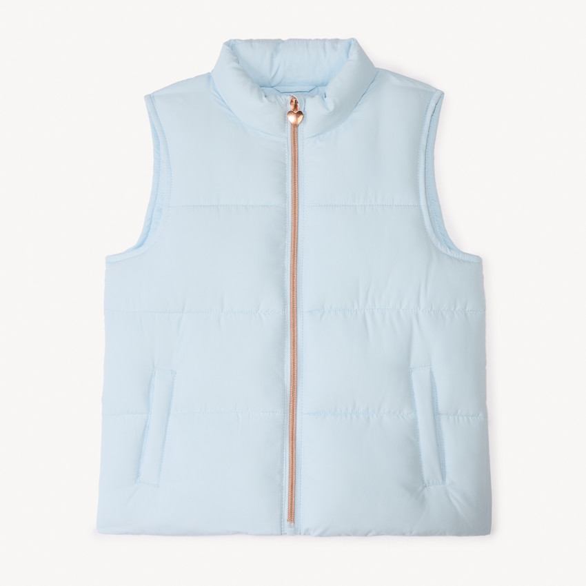 Chaleco de tela mate para niña 