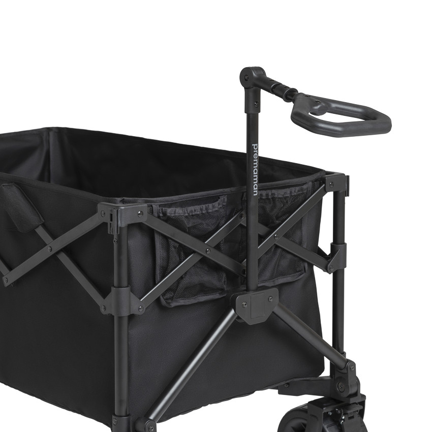 Chariot de transport pliable noir 