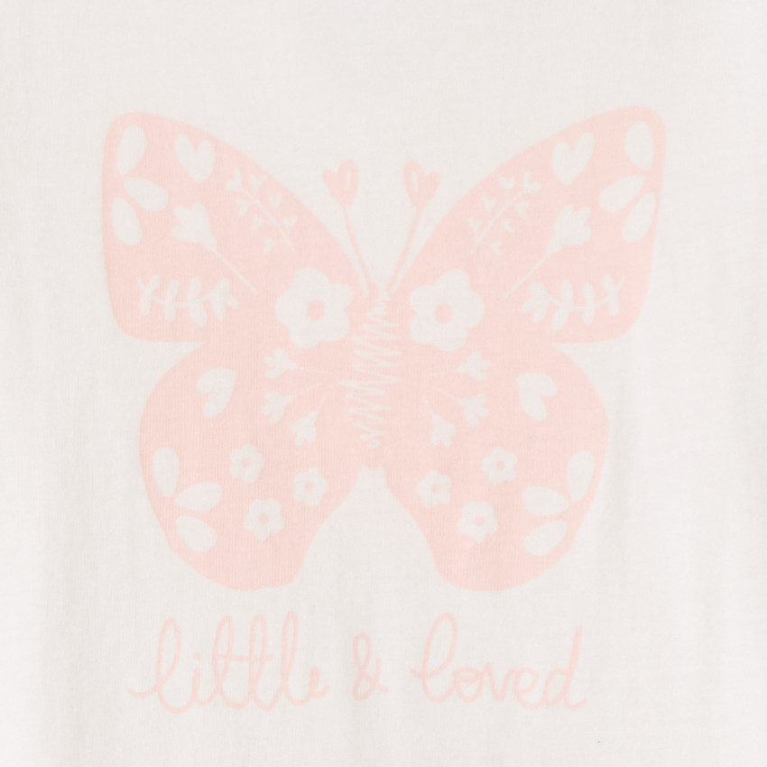 Camiseta de manga corta con estampado fantasía para niña 