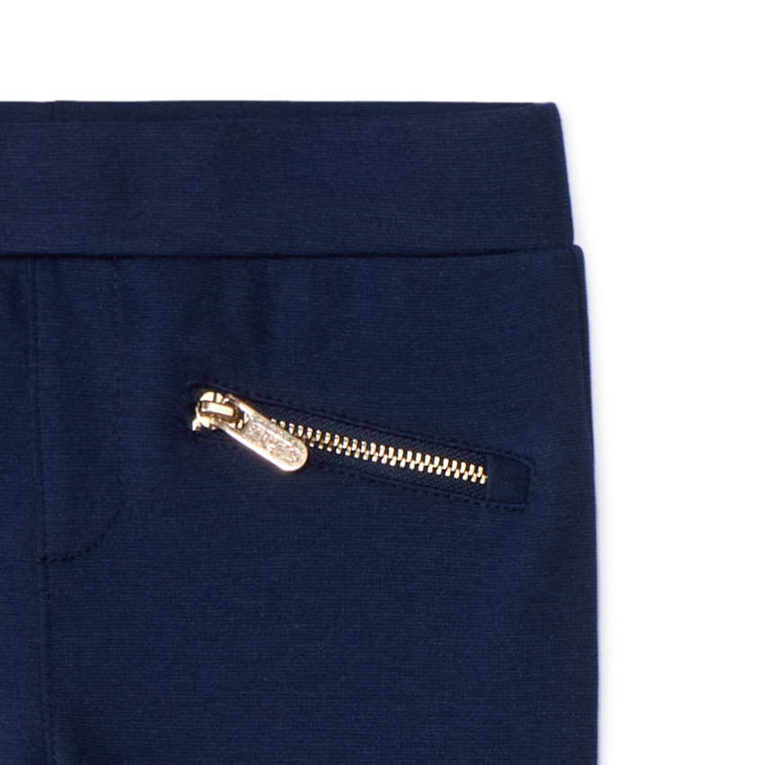Jegging milano con bolsillos delanteros con cremallera para niña 