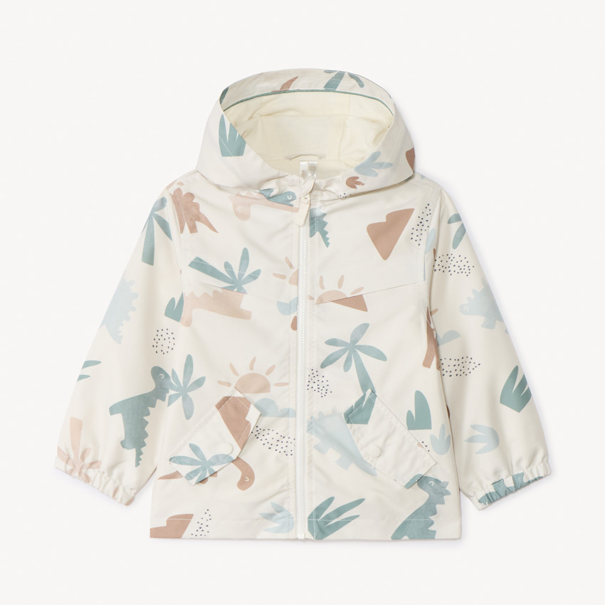 Cortavientos de ripstop con estampado de dinosaurios para bebé niño 