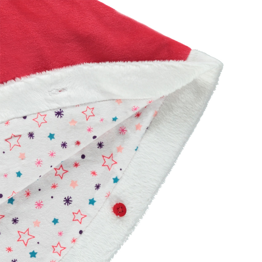 Capa de Navidad de terciopelo con capucha 