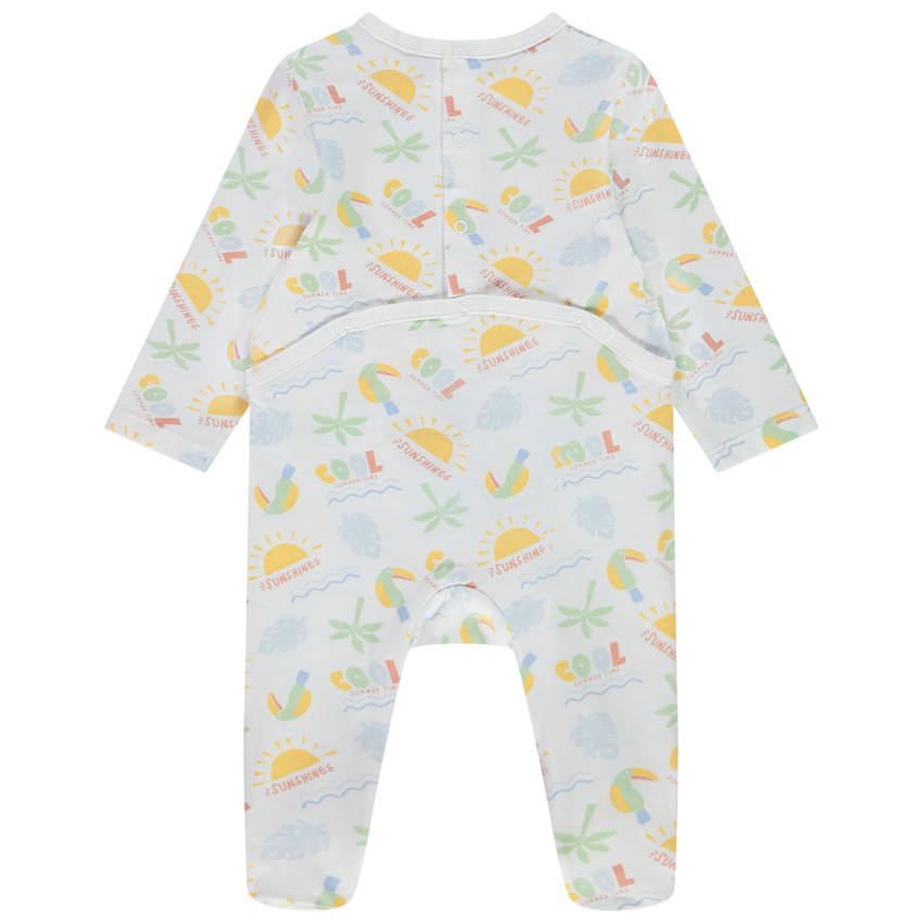 Lote de 4 peleles de punto con motivos de sol/playa para bebé niño 