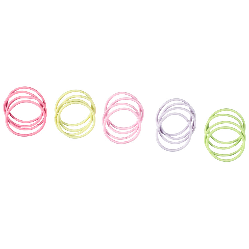 Lote de 20 elásticos pastel para niña 
