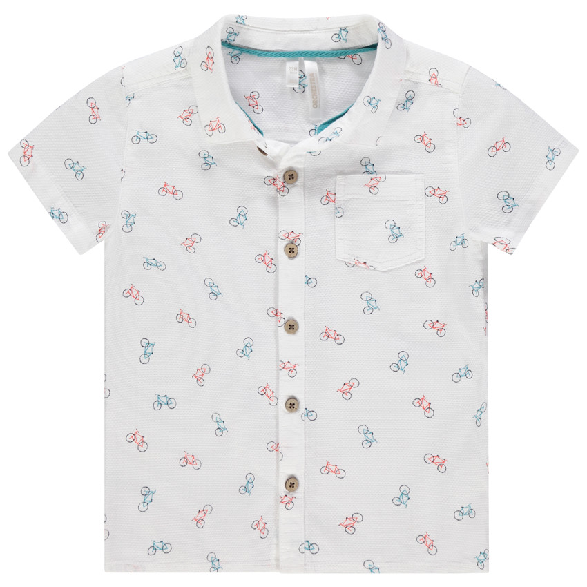 Camisa manga corta motivo bicicleta 