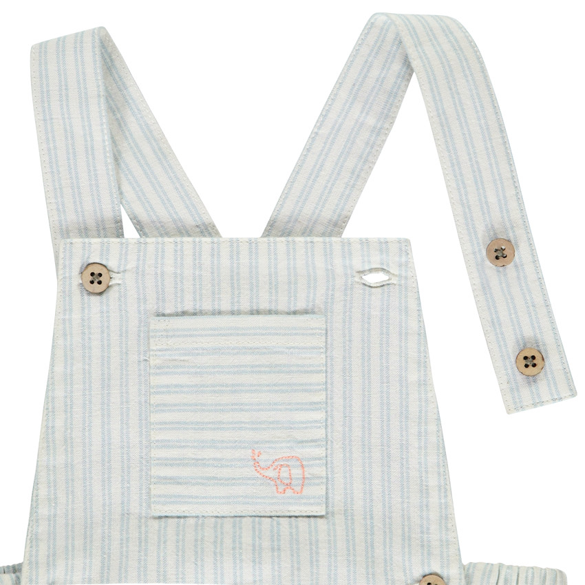 Conjunto de 2 piezas con pelele a rayas para bebé niño 