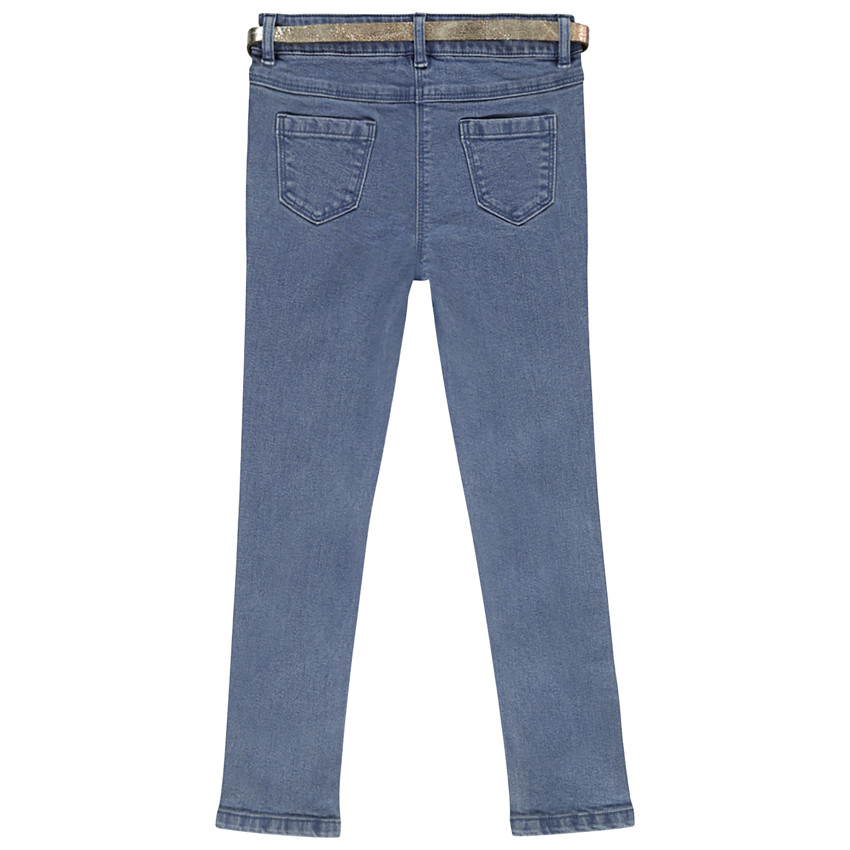 Jeans slim estrellas bordadas 