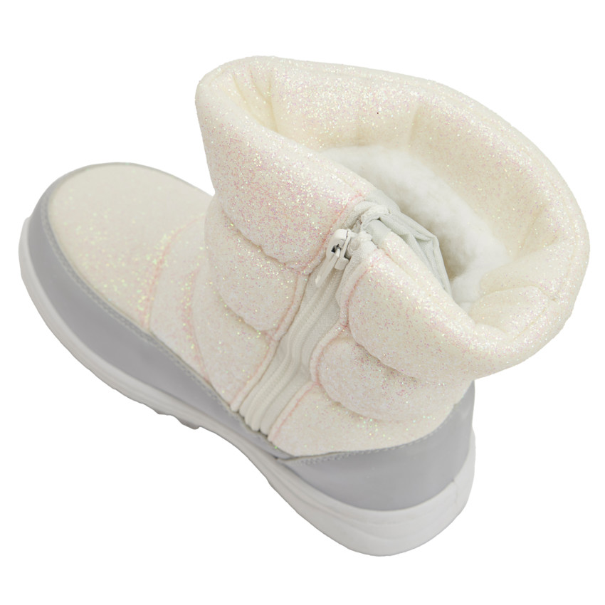 Après-ski pailletés et zippés pour bébé fille 