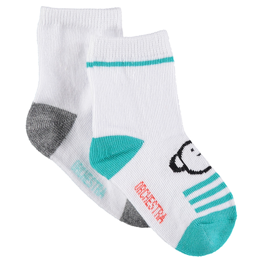 Juego de 2 pares de calcetines variados con animales de jacquard 