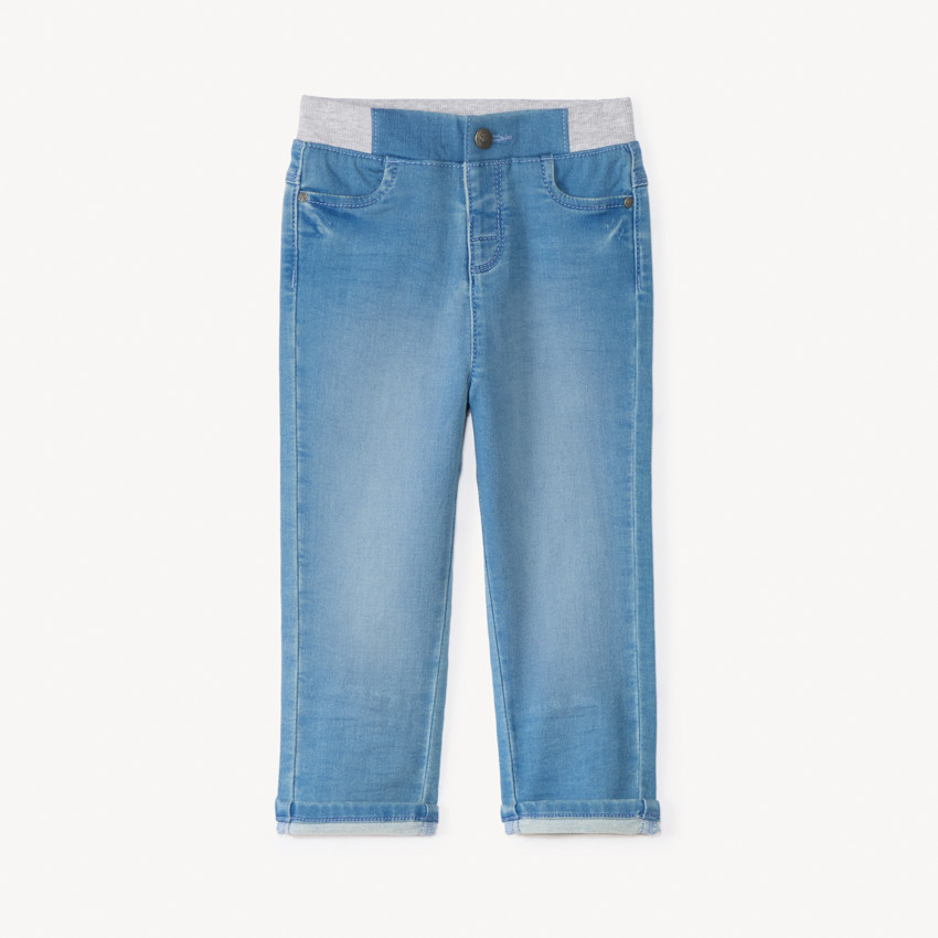 Pantalón recto con cintura elástica para bebé niño 