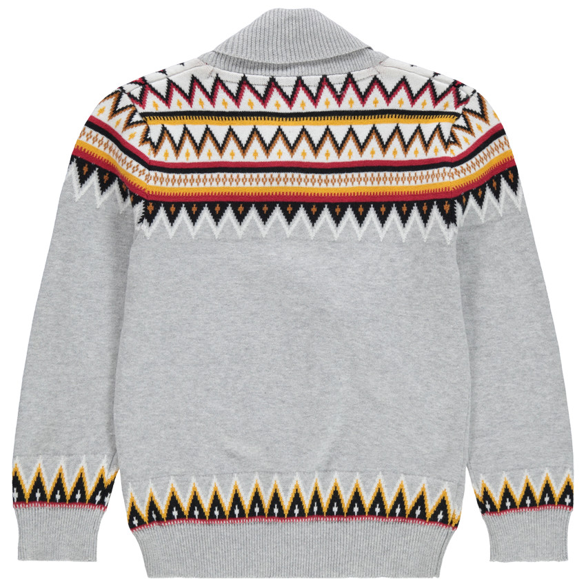 Jersey de punto con dibujo de jacquard  Additional Jersey de punto con dibujo de jacquard