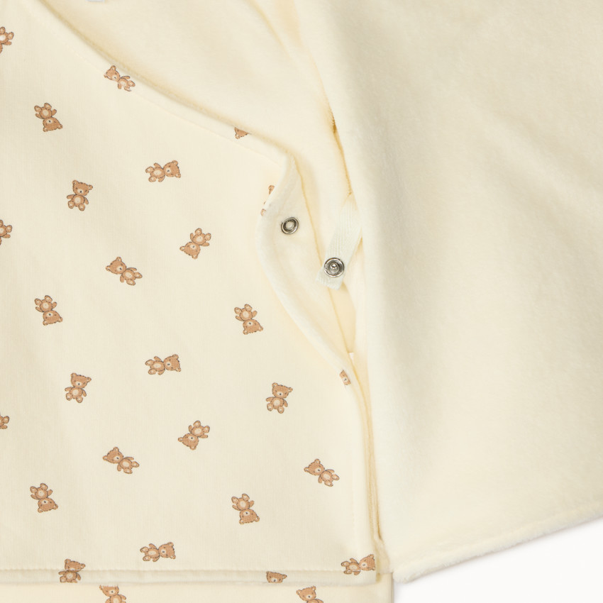 Conjunto de chándal para bebé niño con estampado de oso. 