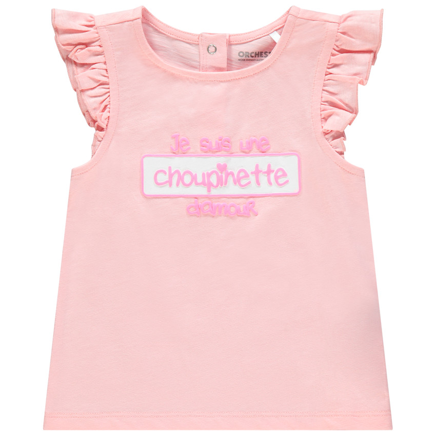 Camiseta sin mangas con volantes en sisa  Additional Camiseta sin mangas con volantes en sisa